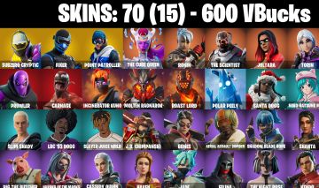 70 Skins SUBZERO CRYPTIC | FIXER | POINT PATROLLER | PROWLER | CARNAGE | 600 VB