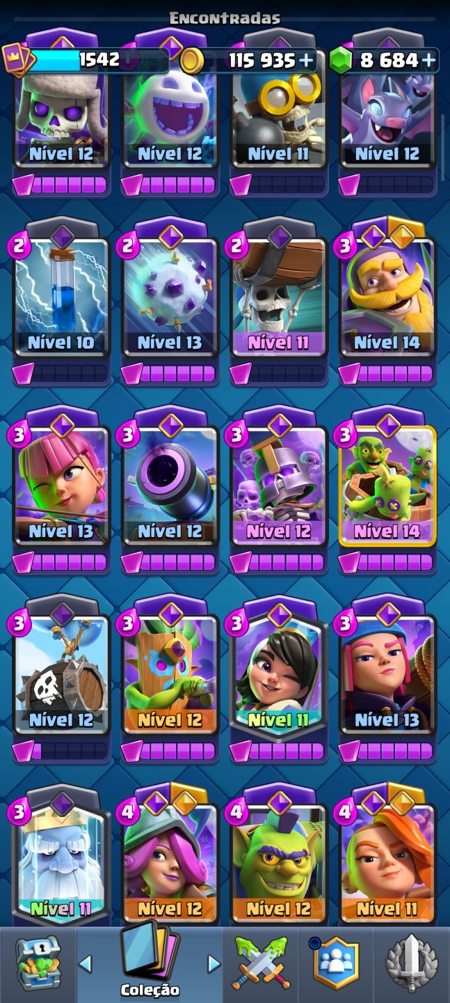 Conta Clash Royale Arena 21