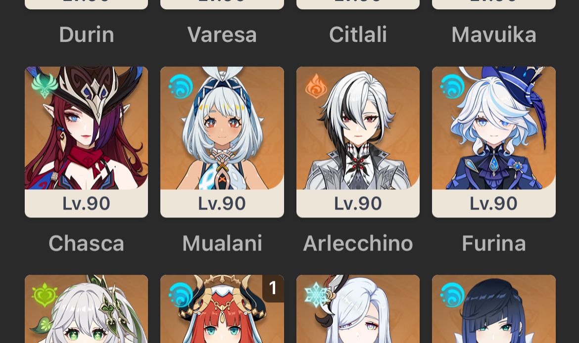 27 personagens limitados - genshin