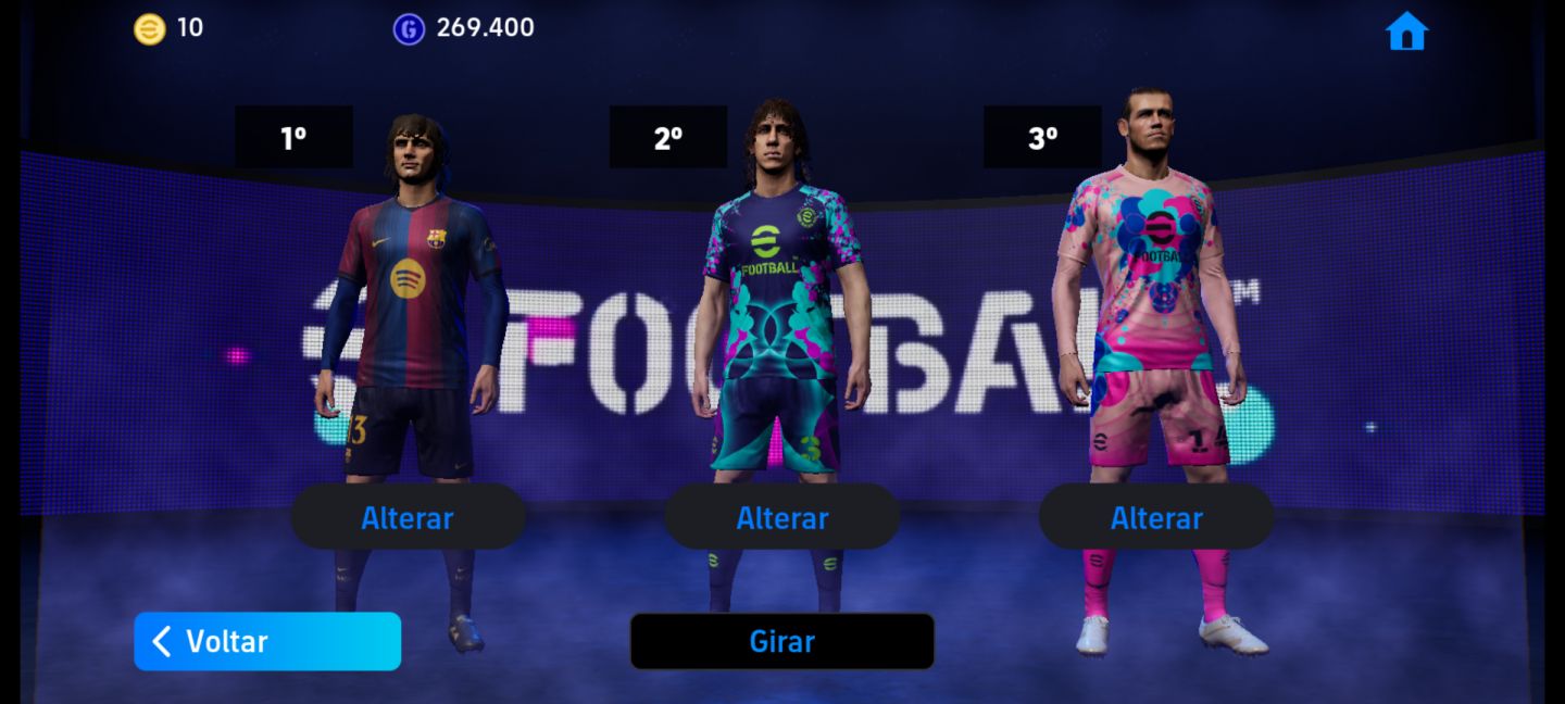Conta boa para amadores no effotbal.