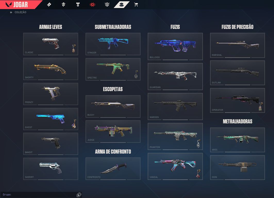 ACC VALORANT ALL SKINS UNICO DONO SKINS FACA/VANDAL/PHANTON TUDO POR 600 REAIS