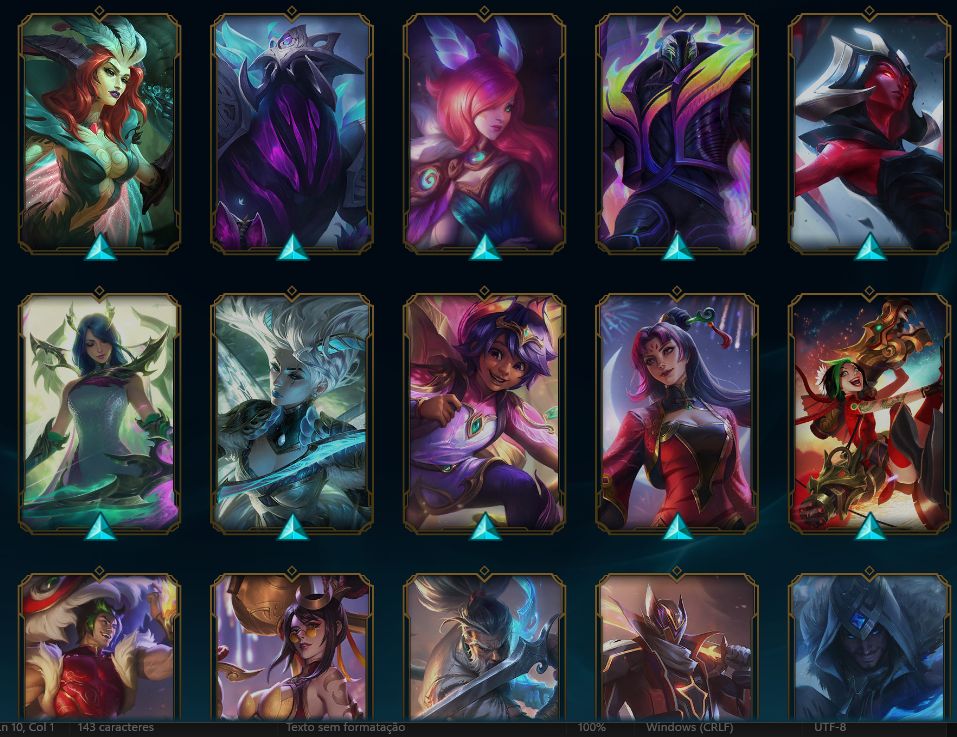 Vendendo Conta de League of Legends e Valorant(menos informação pois não baixei)