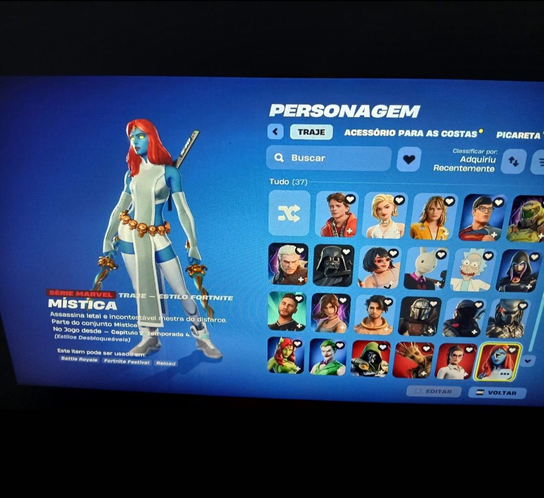 CONTA FORTNITE PARADA MUITA SKIN RARA