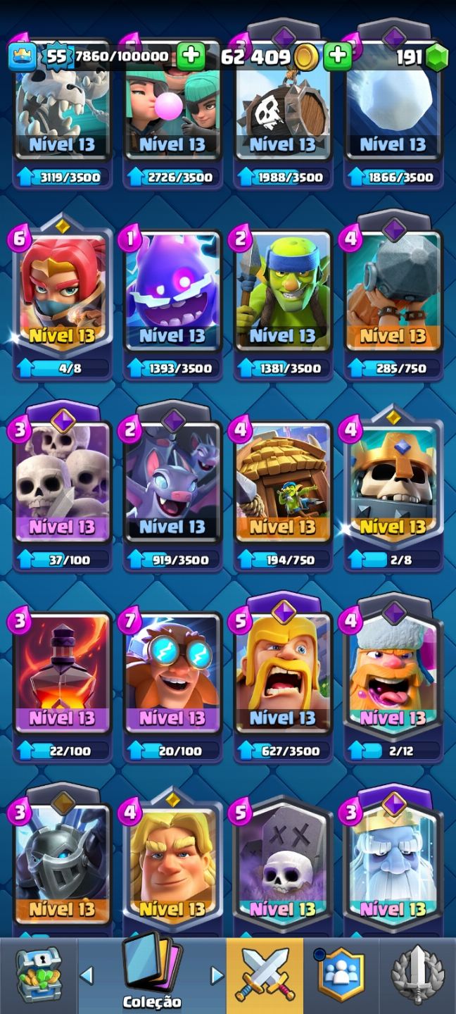 Conta Clash Royale 10590 troféus leia a descrição
