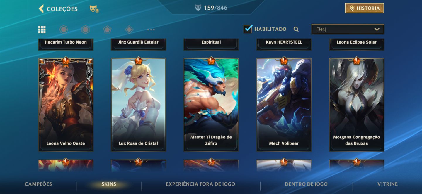 CONTA WILD RIFT CHALLANGER COM SKIN JINX NOVA
