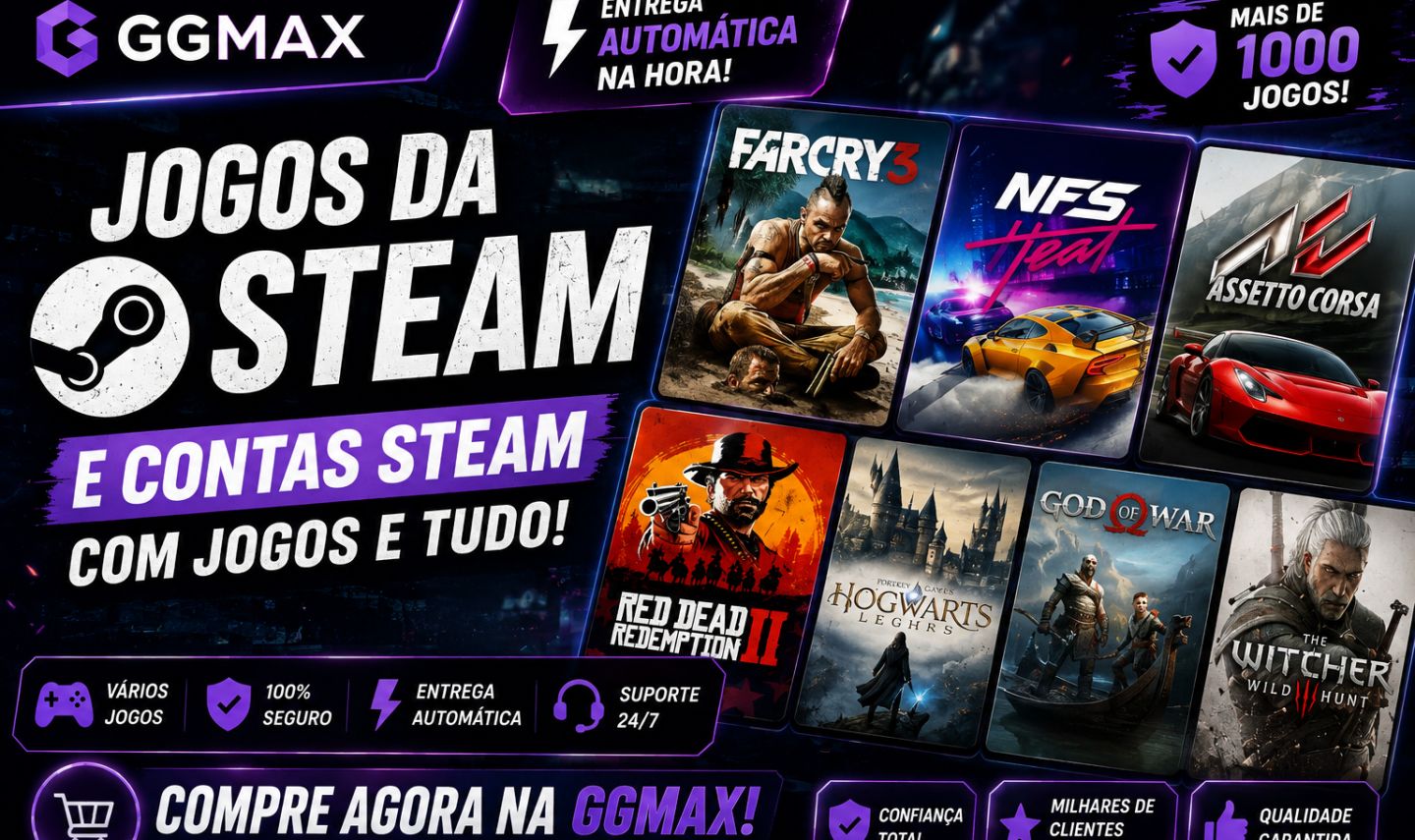 CONTAS STEAM OFFLINE - ESCOLHA O SEU JOGO (QUALQUER OPÇÃO!)