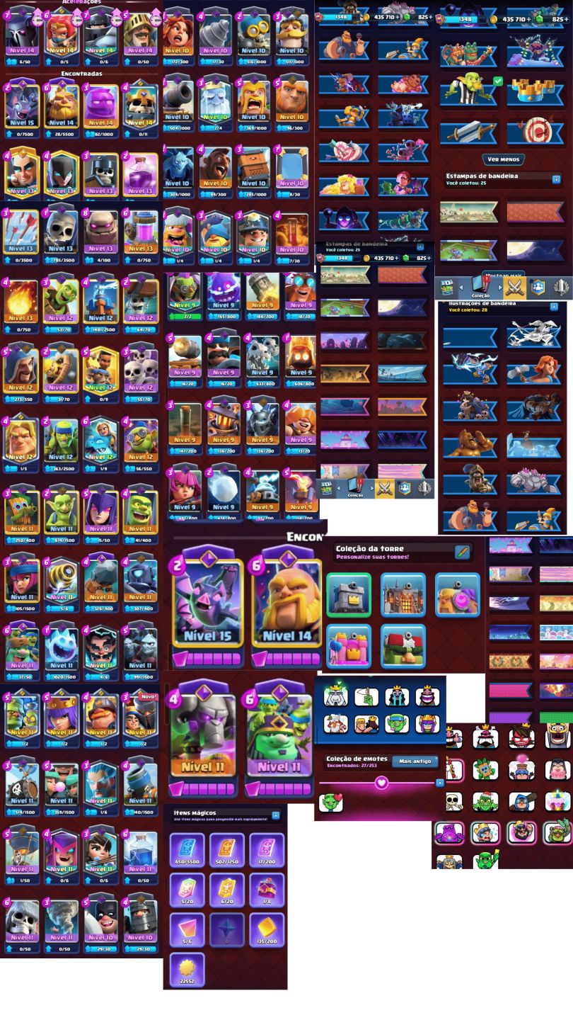 Conta Clash Royale ARENA 23 +5 CAMPEÕES +EVO
