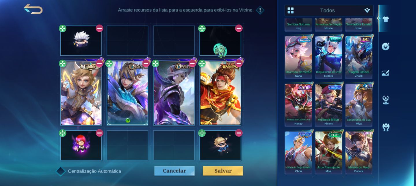 CONTA MLBB SMURF - LIGHTBORN + 2x DRAGON TAMER + BLAZING WEST | FULL ACESSO