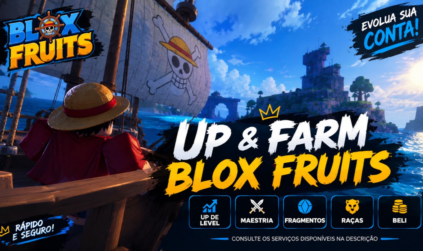 FARM BLOX FRUITS | UP DE LEVEL, MAESTRIA, RAÇAS, FRAGMENTOS...