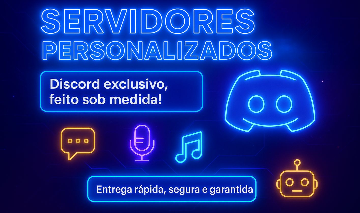 CRIAÇÃO DE SERVIDORES PERSONALIZADOS | DISCORD