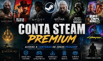CONTA STEAM COMPLETA DEZENAS DE JOGOS INCRÍVEIS + ÓTIMO CUSTO-BENEFÍCIO