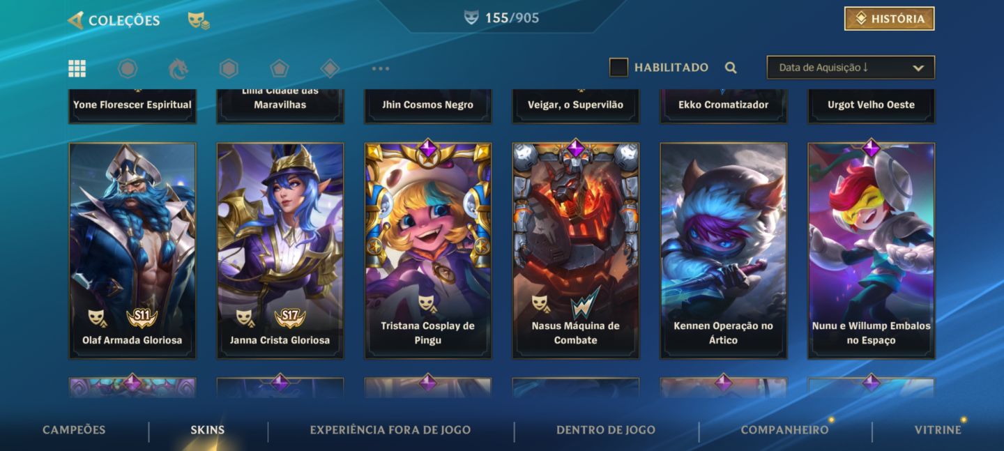 Conta de wild rift