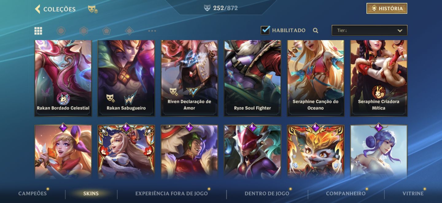 Conta de wild rift prestígio Lux e Morgana