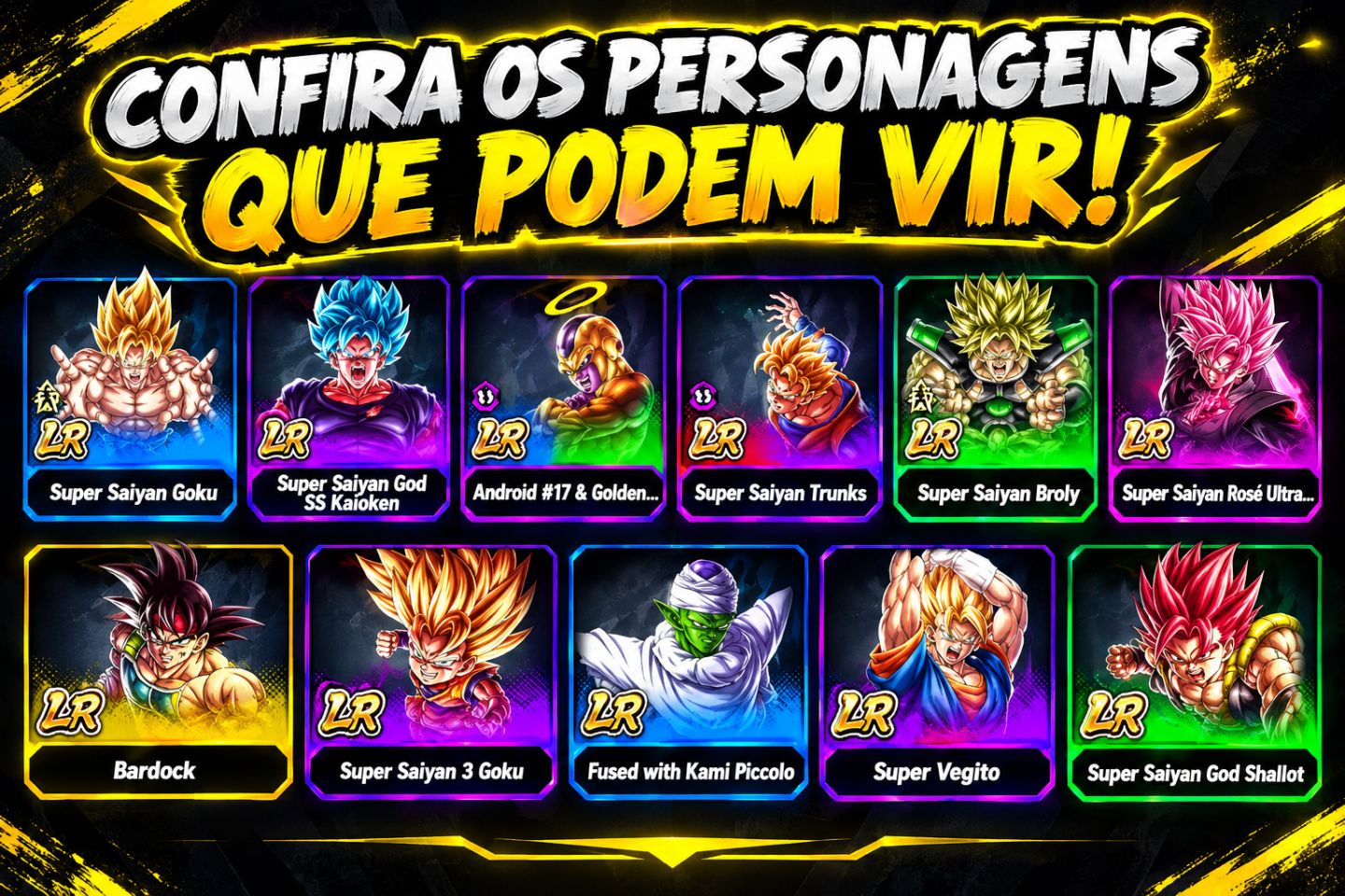 MEGA PROMOÇÃO DRAGON BALL LEGENDS | ULTRAS LR 50K-300KCC IOS/ANDROID MAIS BARATO