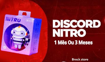 DISCORD NITRO 3 MESES OU 1 MÊS | ENTREGA RAPIDA