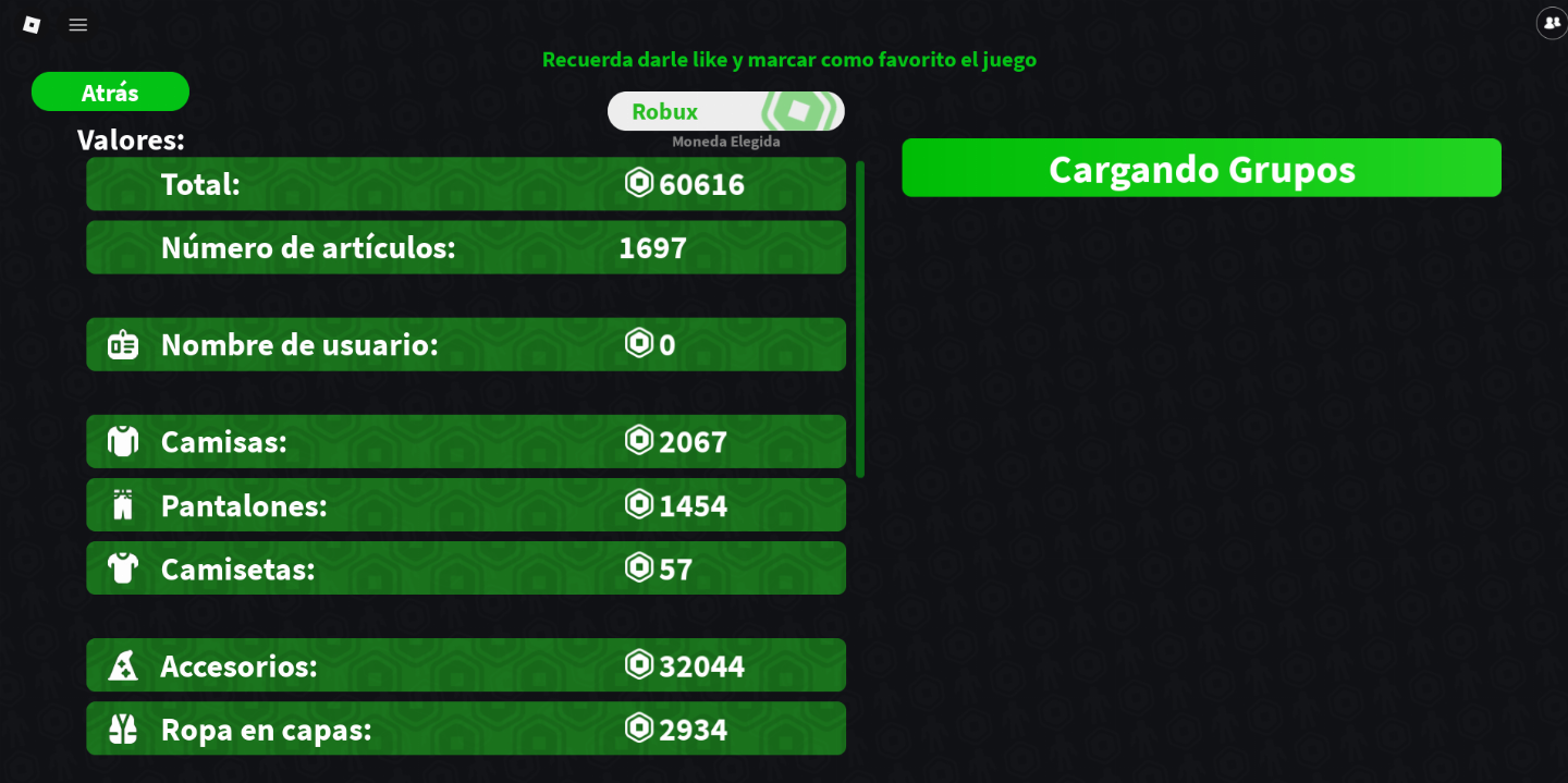 Conta com korblox