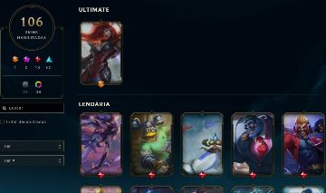 Conta com muita skin, peguei challenger nessa conta