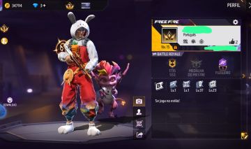 LVL 15 + TROCA NICK GRÁTIS | CONJUNTO COELHO ASTRONAUTA + FOICE ECLIPSE LUNAR