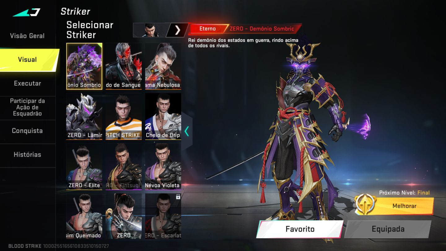 CONTA 19 ETERNA PAGA-FULL SKIN DE STRIKE-FULL ULTRAS-FULL EMOTES-DIVERSOS PASSES