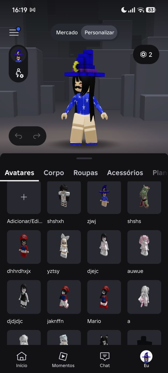 Conta de roblox focada em blox fruit