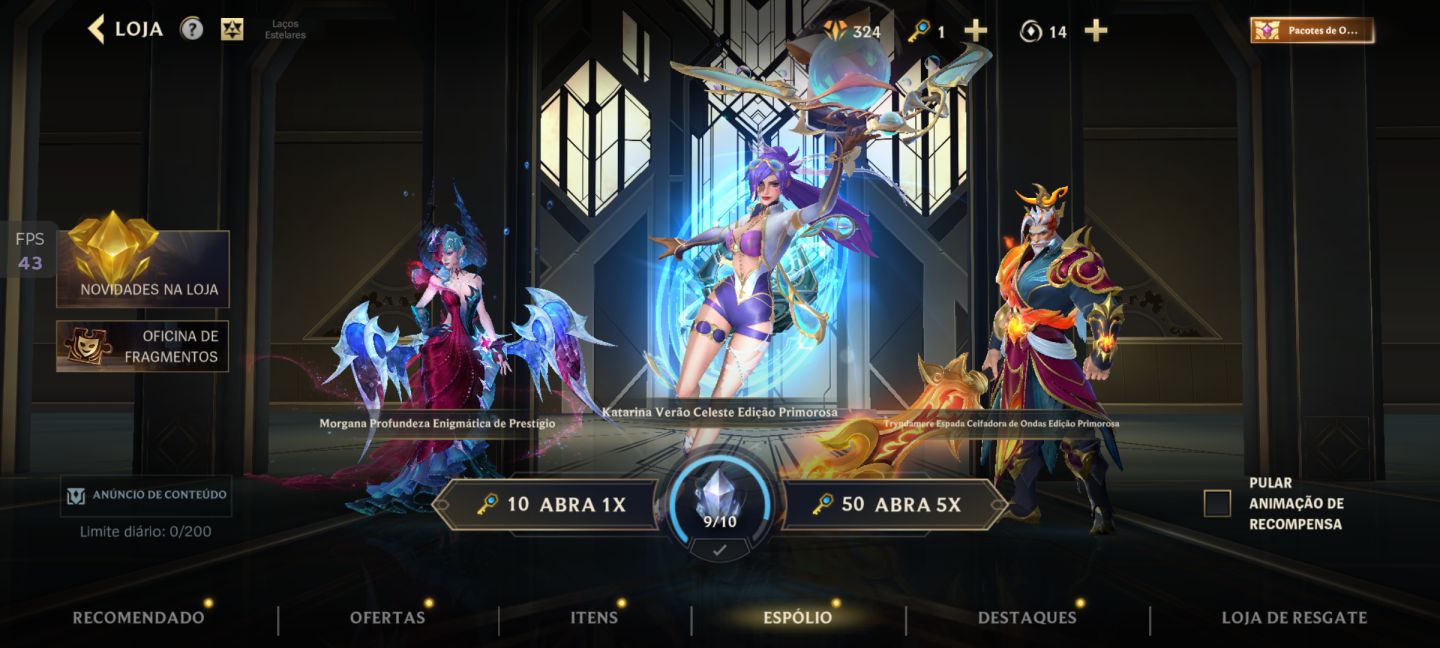 Conta Wild Rift | Nível 120 | Colecionista Sênior III