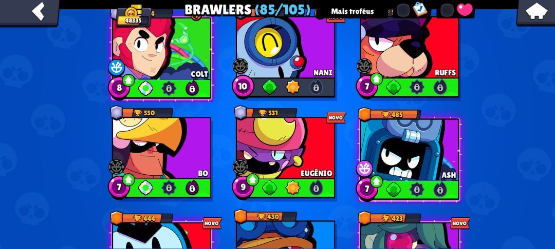 [BRINDE ESPECIAL] Brawl Stars 48K Troféus + Clash Royale 9K Troféus