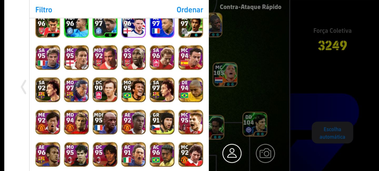 Conta efootball 0 prefeitura, muitas cartas era PES