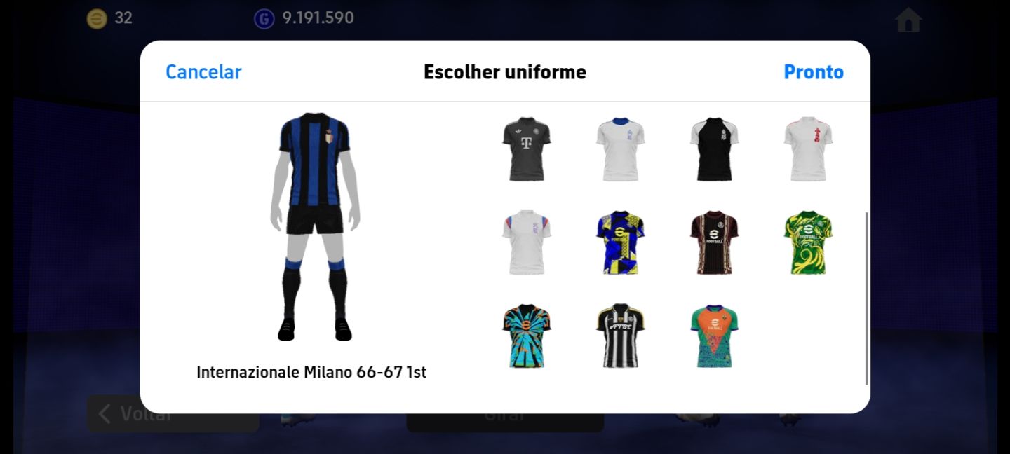 Conta eFootball TOP 3258 FC | Elenco Recheado de Épicos e Showtime