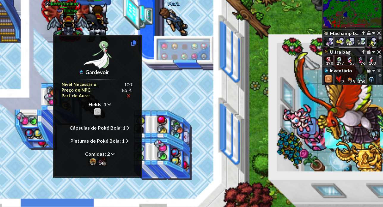 PSairHoje Conta PokeXGames Personagem Naturia 163 e PsyCreft 122(PXG) Mundo:GOLD