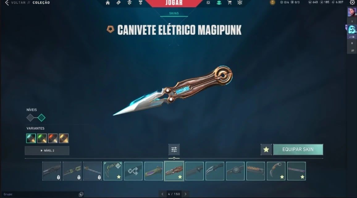 Conta Valorant completa, Karambit RGX, Vandal Kuronami, Sheriff, Operator, Ghost