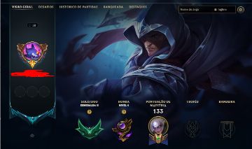 CONTA LEAGUE OF LEGENDS ESMERALDA 4 COM VARIAS SKINS NO ESPOLIO
