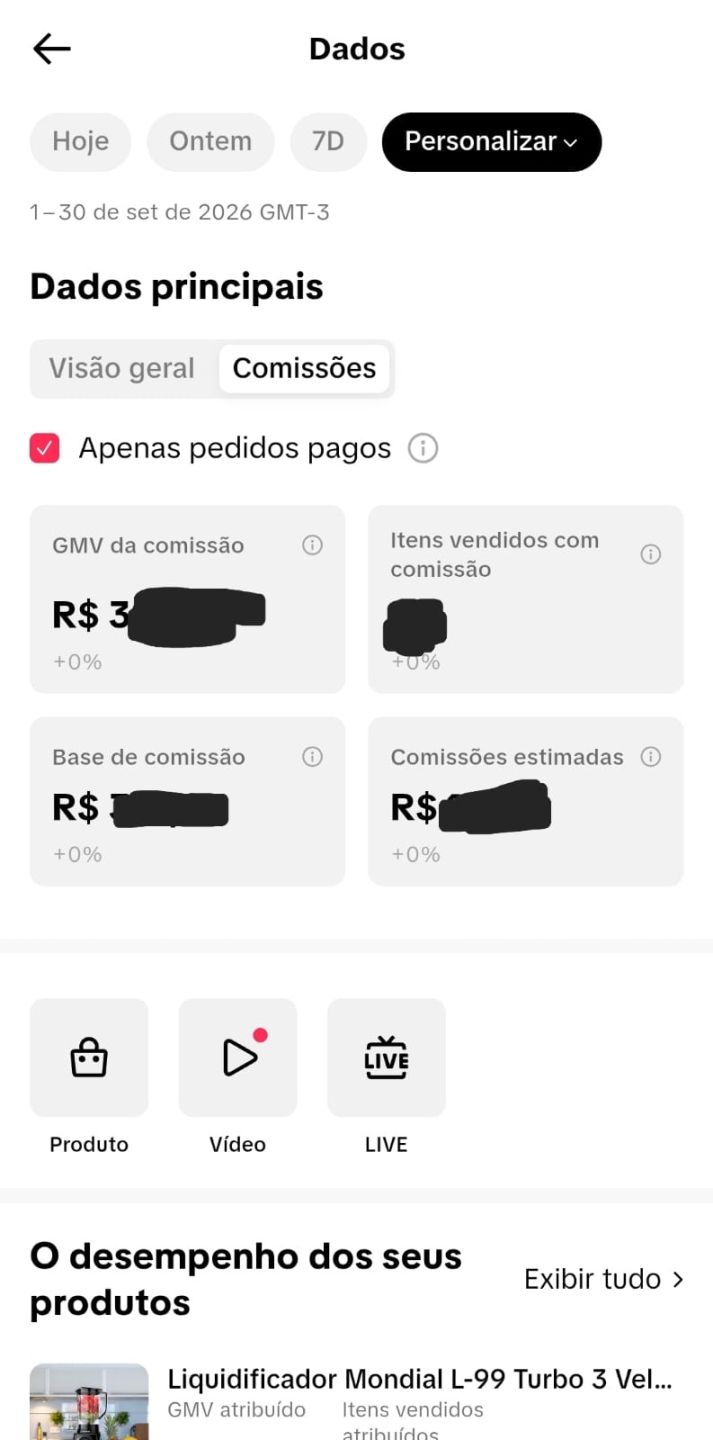 Conta TikTok Shop
