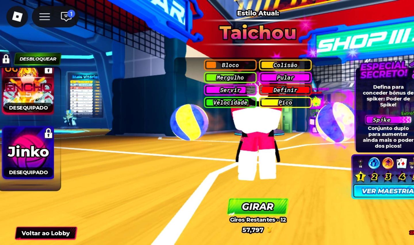 CONTA VOLLEYBALL LEGENDS + BLOX FRUITS | LEIA A LEGENDA