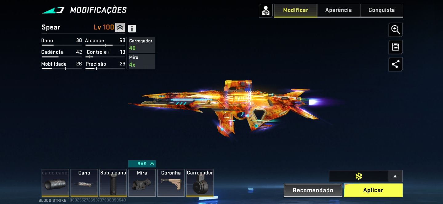 Conta Blood Strike . Muitas skins ultra, lendárias e colab. Com cartão renome.