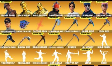 Conta de fortnite travis scott e machado do kratos