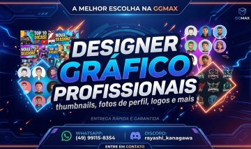 Designer Gráfico Profissional | Logos, Banners, Thumbnails! Entrega Rápida