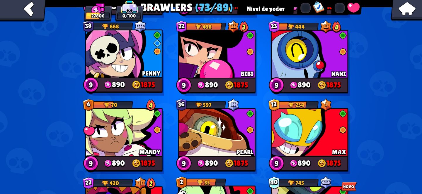 |MUITO UPADA| Conta Braw Stars 27800 Trofeus Muitos brawler lvl max