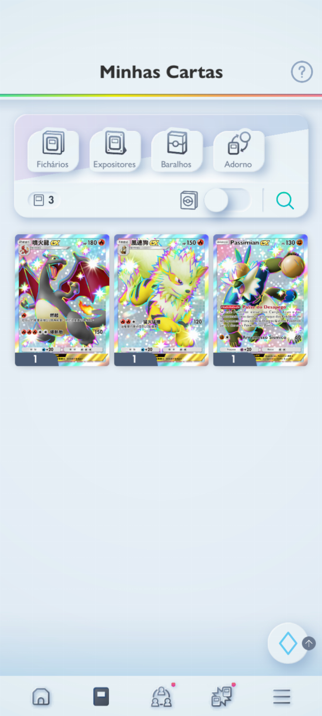 Conta Pokémon TCG - NV 35 com mais de 3k cartas, Pikachu Dourado e muito mais!