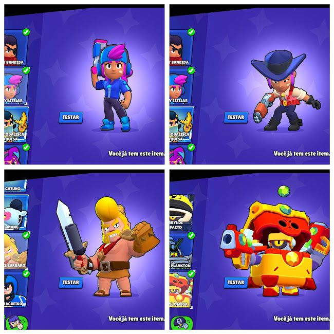 CONTA PRO PLAYER | FULL SKINS | COLECIONADOR - BRAWL STARS
