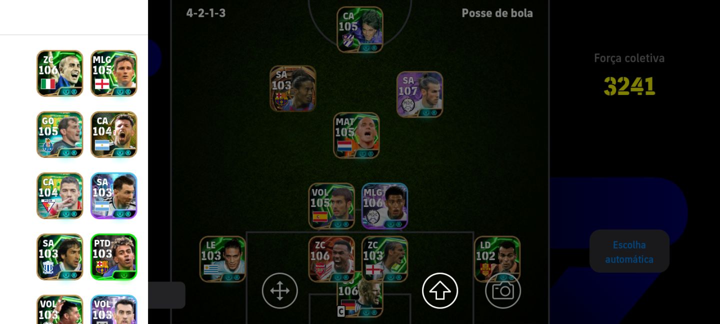 Conta eFootball 3241 | Elenco 103+ | Jogadores Especiais