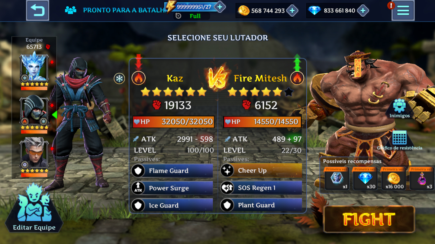 LEGEND FIGHTER - MORTAL BATTLE | OURO + GEMAS + PEDRAS DESPERTAR + RECURSOS