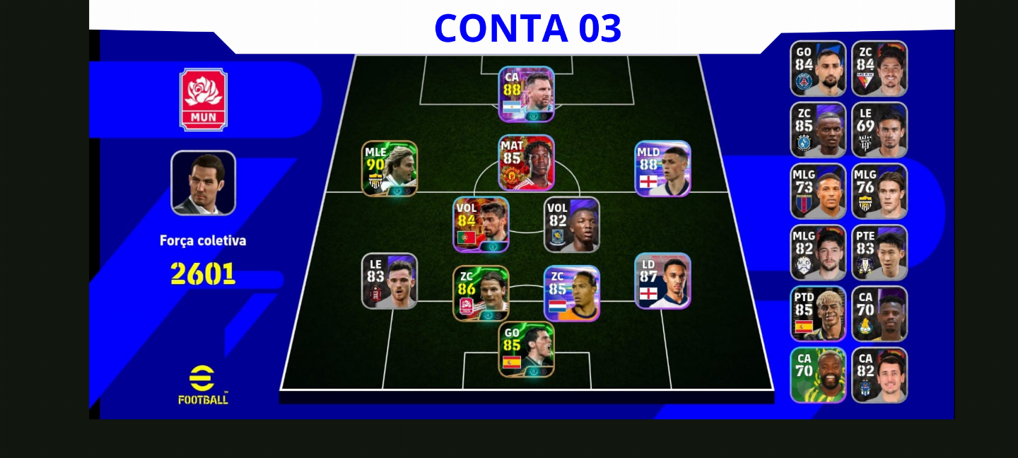 Contas Efootball Iniciais com Épicos/big Times Garantidos! Vol. 07