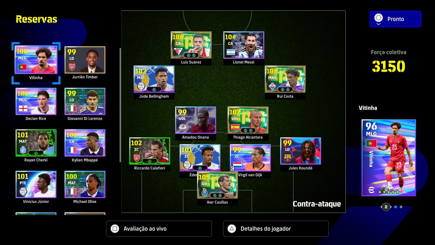 Conta EFOOTBALL PS5/PS4/PSN