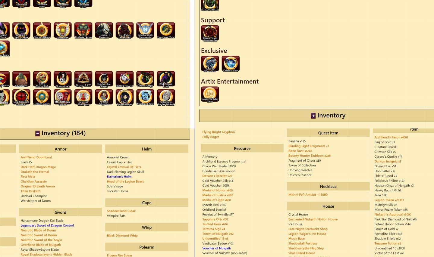 CONTA AQW ENDGAME 1