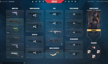 Conta Valorant Dima 1 com 2 Karambits + Phantom Íon + Vandal Valoroso