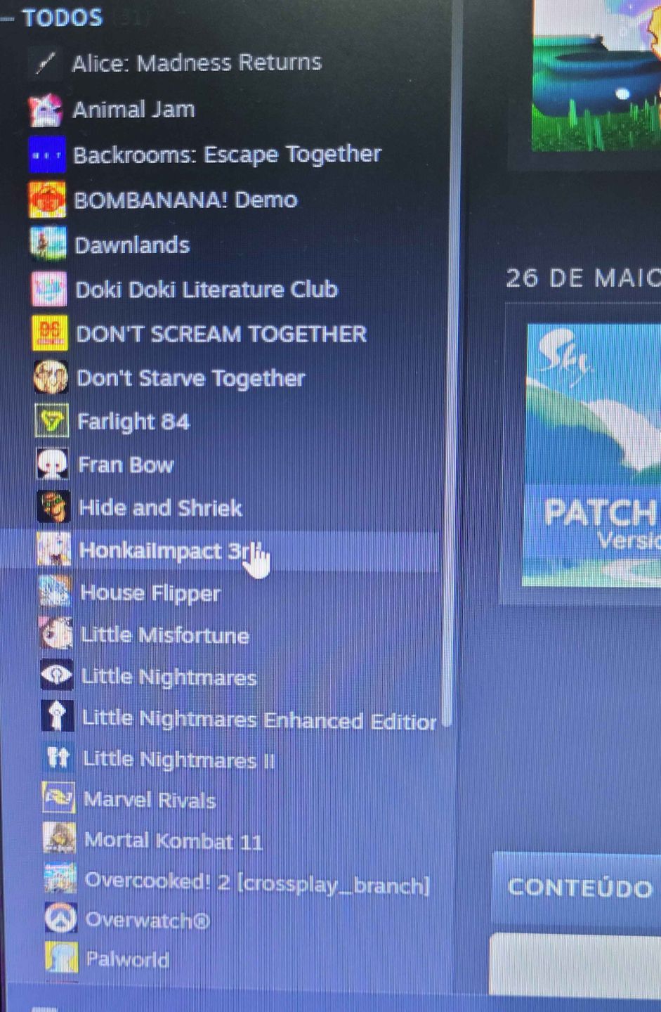 CONTA STEAM COM VARIOS JOGOS! PREÇO NEGOCIAVEL.
