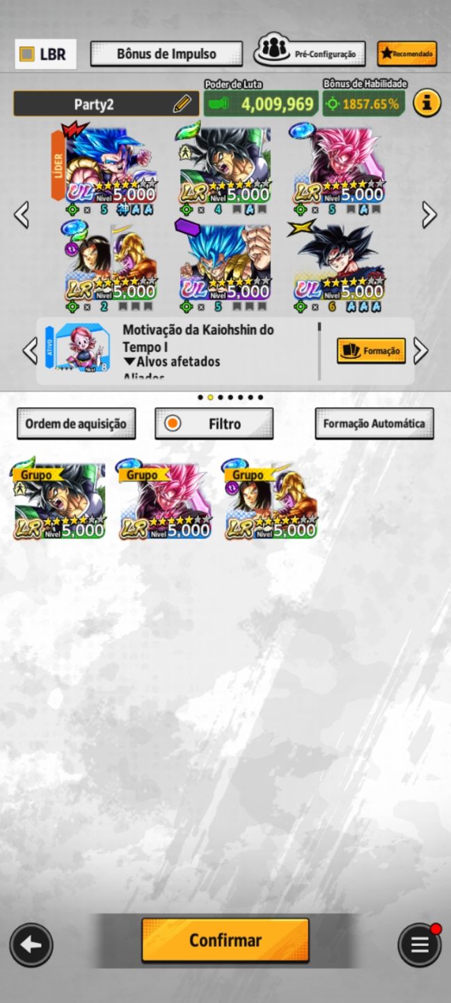 Conta drago ball legends mid game com 8 ultras e 3 legends