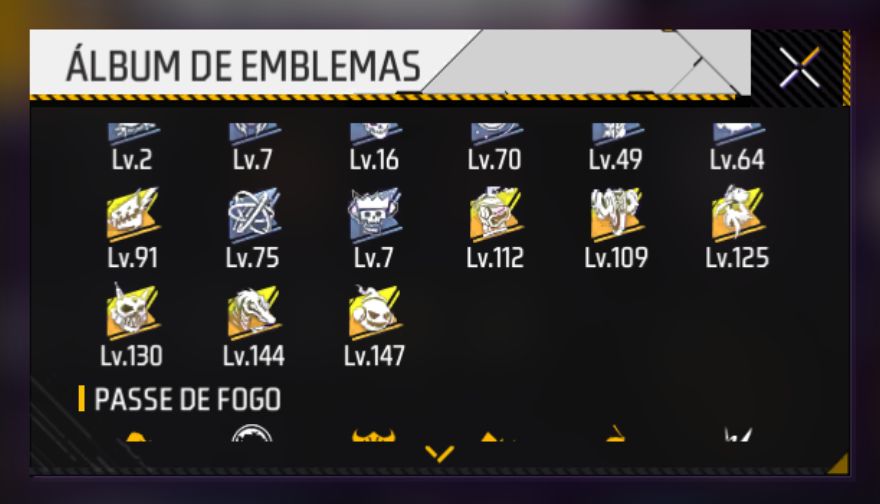 CONTA FREE FIRE | 7 ANOS | LVL 66 | FEMININA E MASCULINA | COLECIONADOR