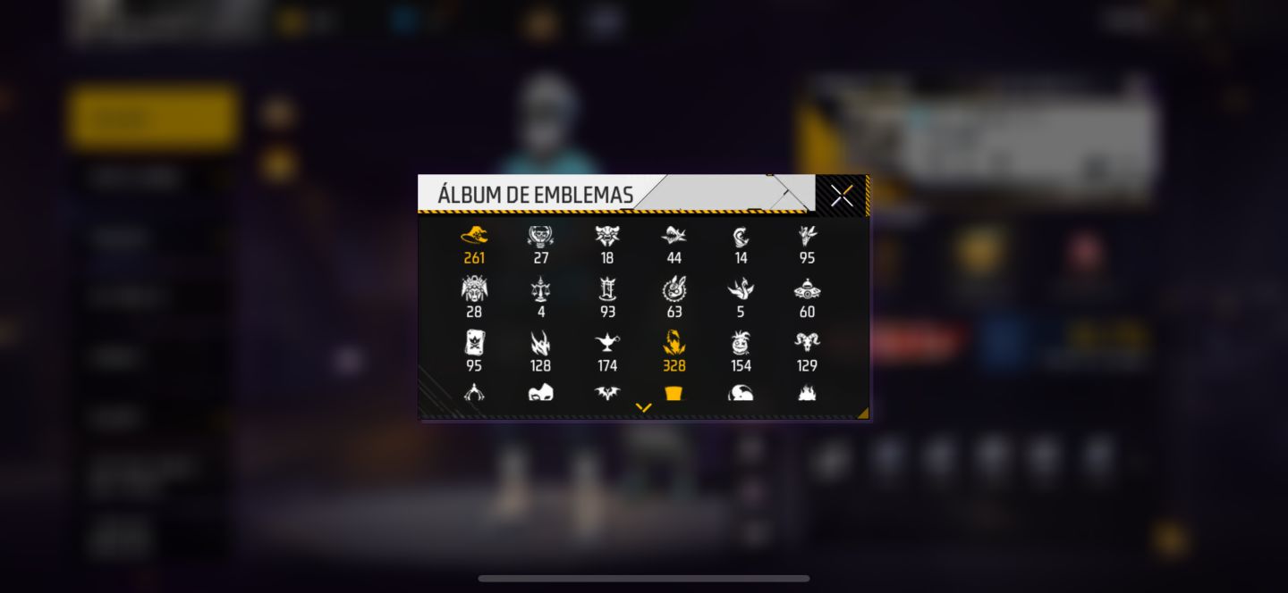 Conta de Free Fire nível 64 rara