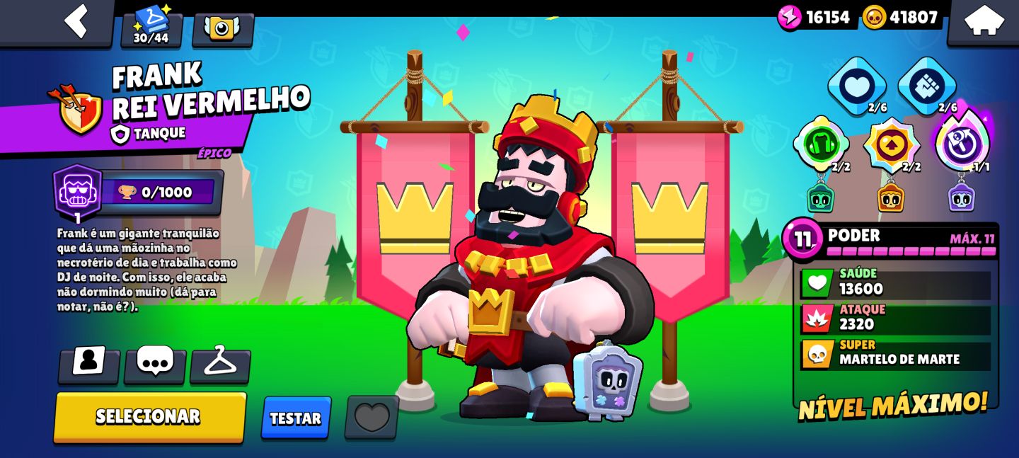 Conta de braw stars com mais de 100k de troféus